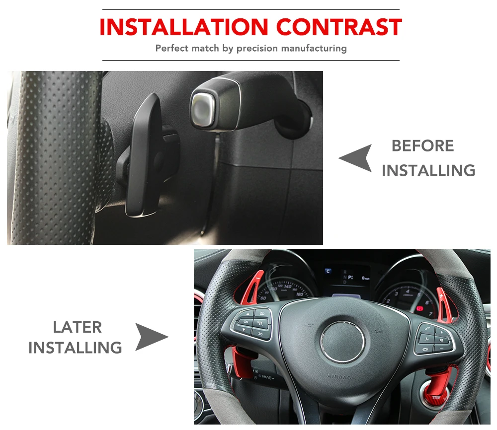 1 пара автомобиля рулевое колесо сдвиг Paddle Shifter расширение для Benz A B C E GLE класс CLS