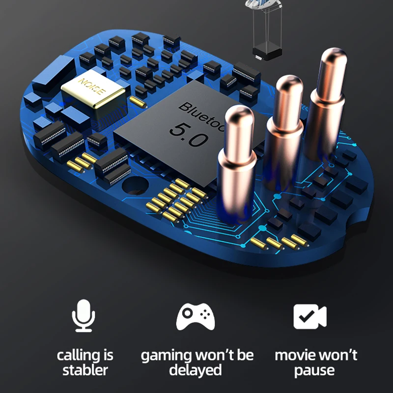 TOPK F13/ES01 TWS 5,0 Bluetooth наушники V5.0 портативный стерео беспроводной сенсорный наушник со спортивной басовой гарнитурой Светодиодный дисплей питания