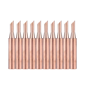 10 шт.лот бессвинцовое паяльное жало 900M-T-3C, Сменное медное сварочное Жало для инструмента для ремонта Hakko 936 BGA