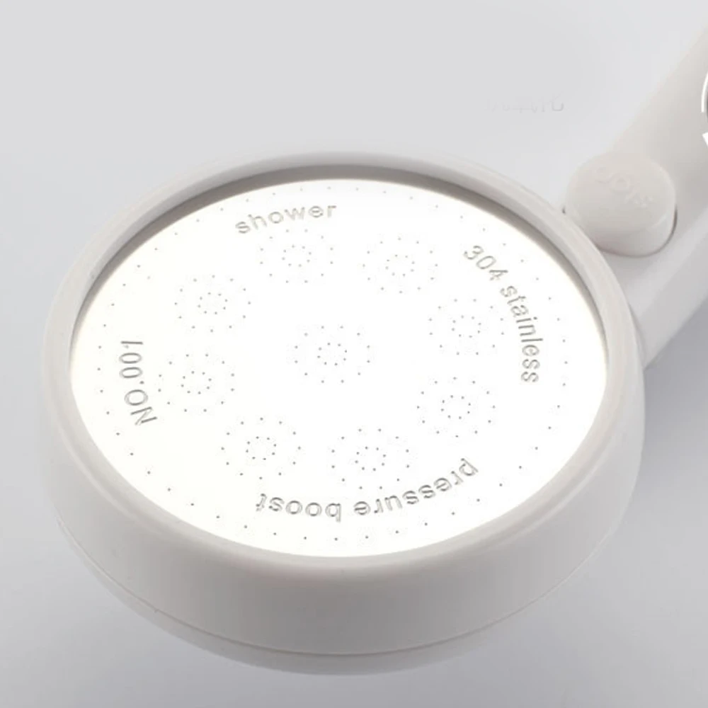 

High Pressure Automatic Supercharged Shower Head Handheld Showerhead W/ Switch