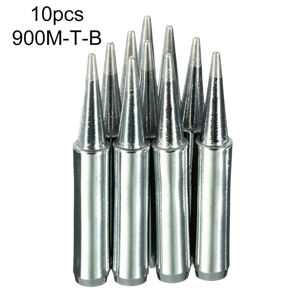 

10pcs Solder Iron Tips Workshop Solder Iron Tips Industrial 900M-T-B Lead-free Pure Copper