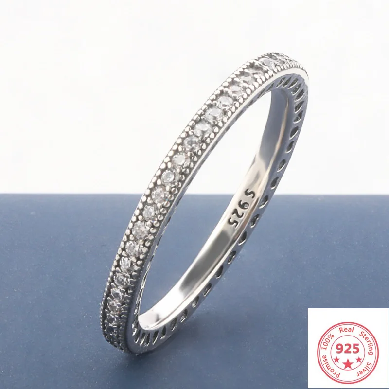 Большая Акция! Женское кольцо из серебра 925 пробы Ювелирное 100% стерлингового с