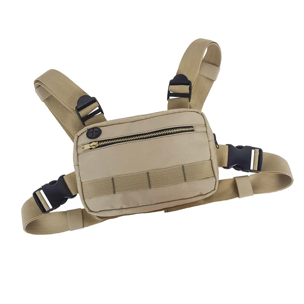 Running Chest Bag Streetwear Shoulder Front Pack Hiking Camping Phone Holder |