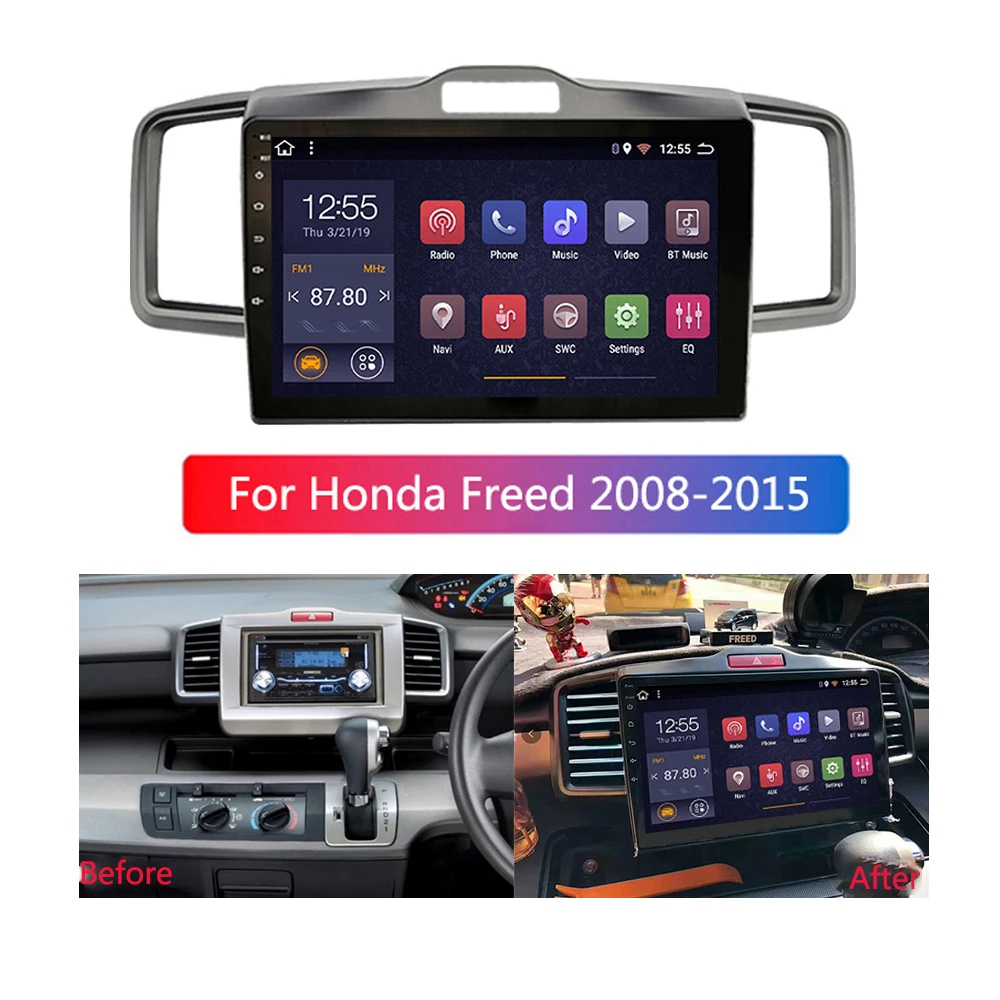 Для Honda Freed 2008 2015 10 1 дюймов 2 Din Android автомобильное радио стерео WIFI GPS навигация