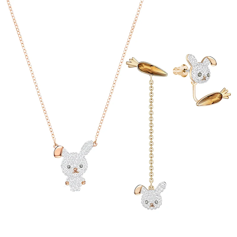 

Fashion Ladies Jewelry Rabbit Style Jewelry Set Fashion Jewelry Set Lady Earring Necklace and Bracelet Fashion Jewelry