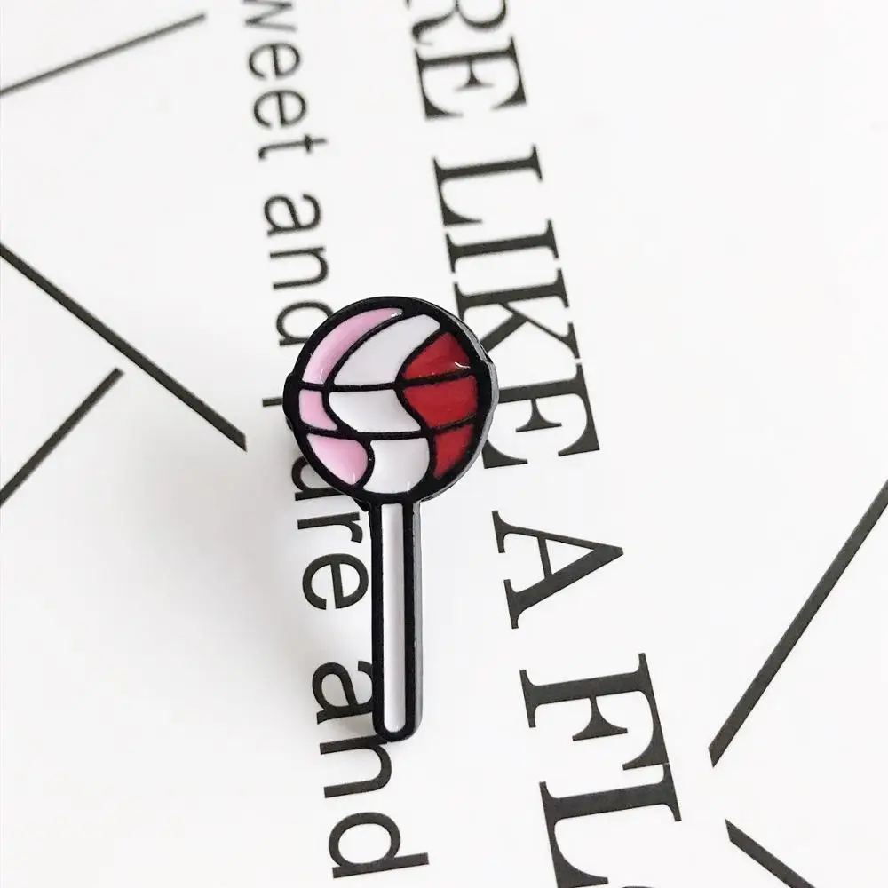 Воздушный шарик в форме леденца эмаль вкусные конфеты брошь на рюкзак одежда