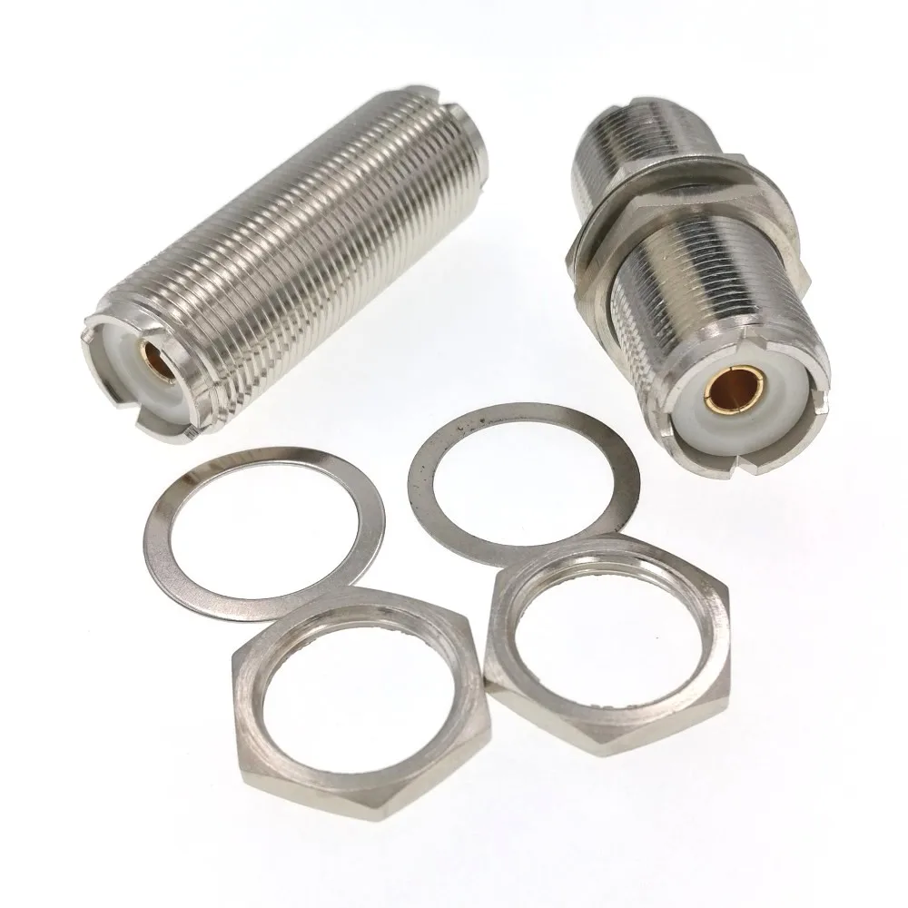 Длинный UHF Female SO-239 к SO239 Jack переборочная головка RF адаптер Коннектор для телефона |