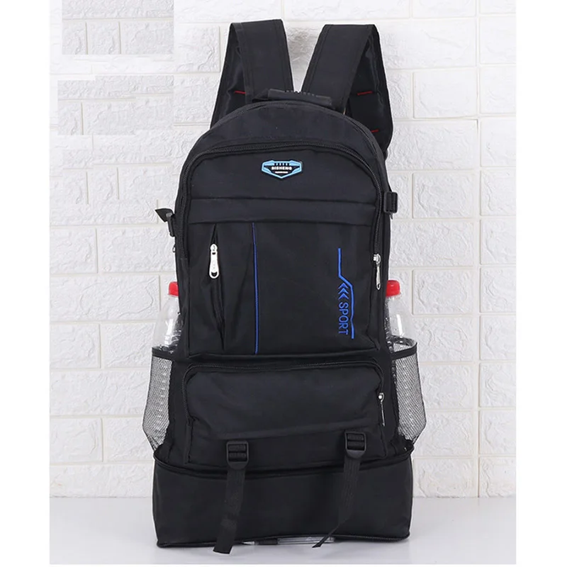 

New Waterproof Men's Backpack Nylon Material Multi-functional Large-capacity Design Outdoor Travel Mountaineering Student Bag