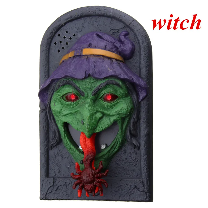 Анимированный дверной звонок со злыми ведьмами электрический на Хэллоуин