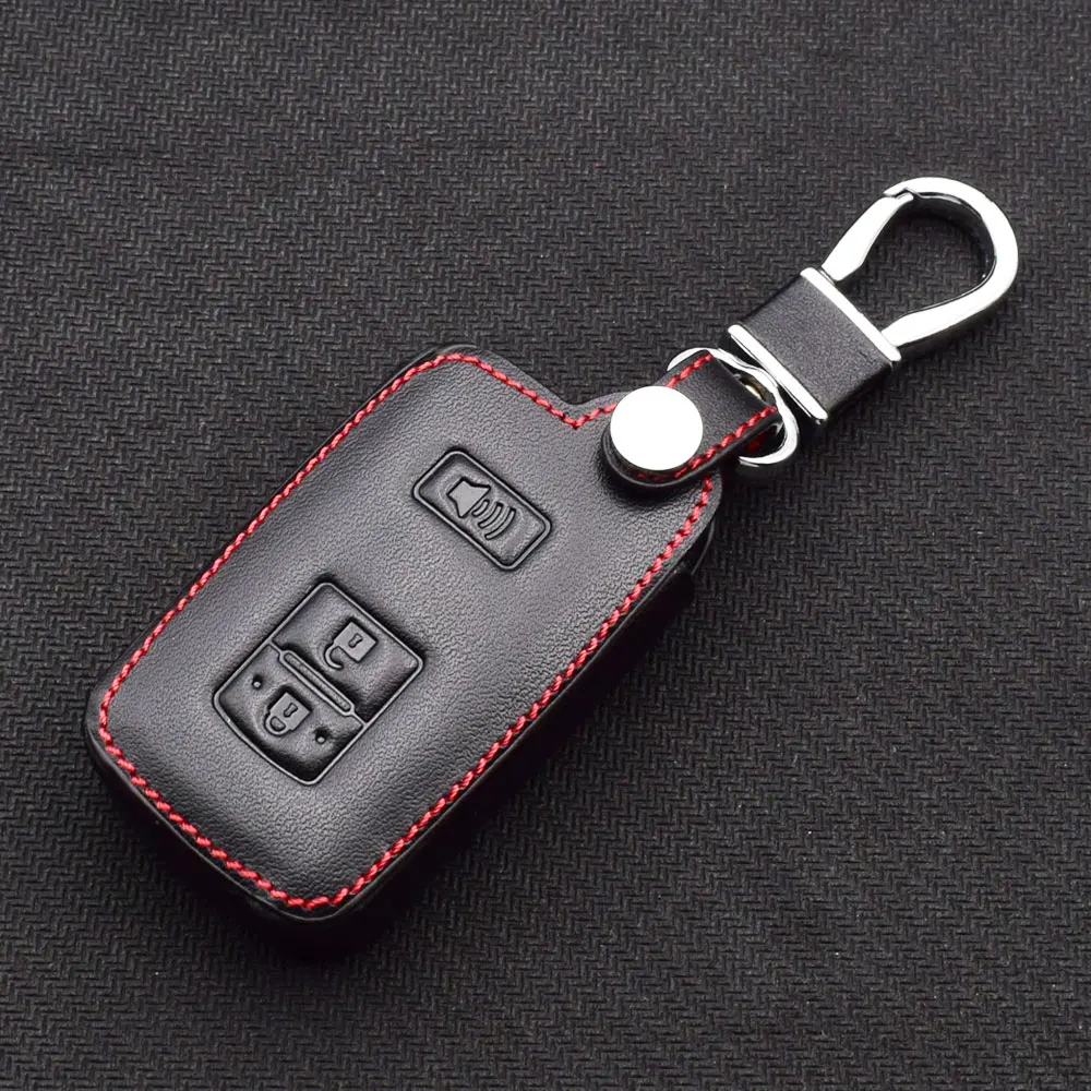 Кожаный чехол для ключей автомобиля Марка Toyota Tacoma Land Cruiser 2016 2017 Smart Keyless