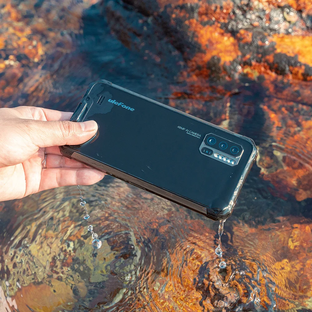 Смартфон Ulefone Armor 7 IP68, трекер сердечного ритма, Android 9,0, NFC Helio P90, четыре ядра, 6,3 дюйма, 8 ГБ+ 128 ГБ, 48MP, 4G, 5500 мАч, телефон