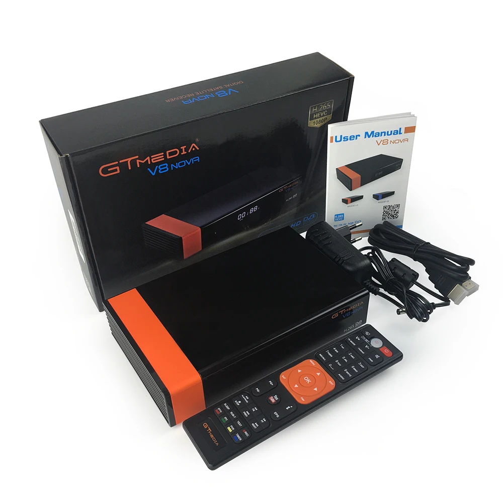 Спутниковый ресивер Gtmedia V8 NOVA DVB-S2 H.265 встроенный wifi Поддержка спутниковый с