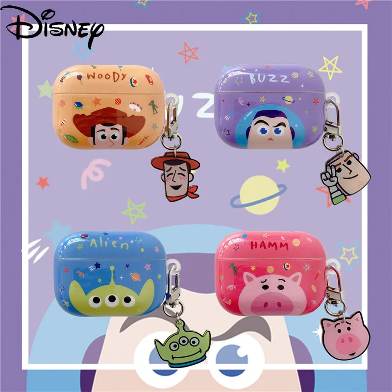 

Disney toy story boy Bluetooth-compatible wireless earphone cover for iPhone airpods1/2 Pro3 men earphone shell protective shell