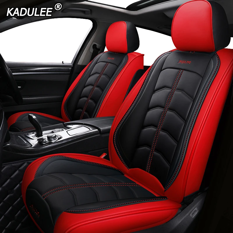 Роскошный кожаный чехол KADULEE на автомобильное сиденье для Ford Focus 2 3 Fushion Ranger mondeo