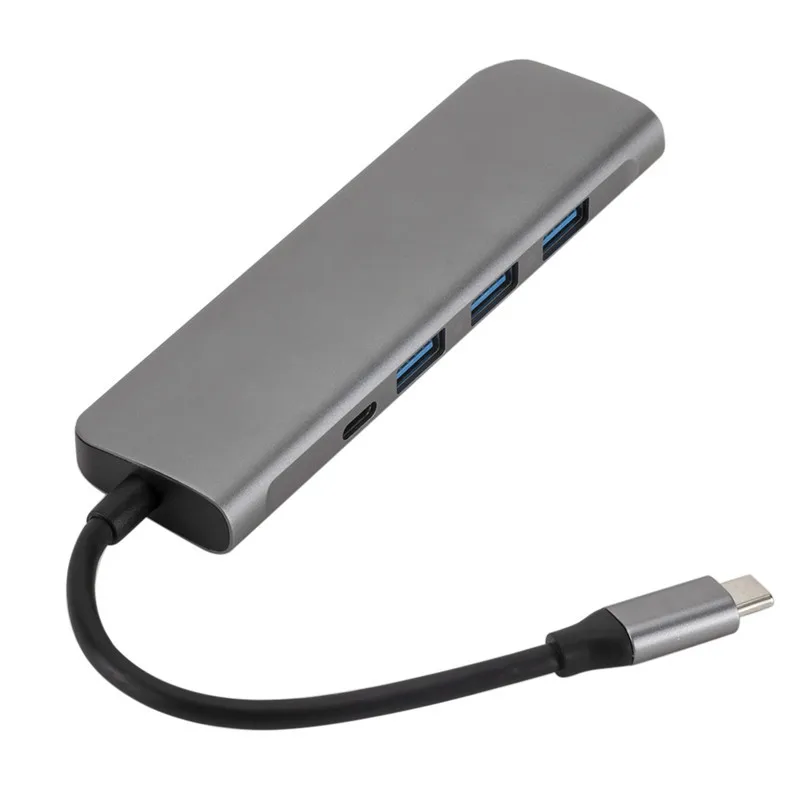 5 в 1 3 USB 0 type-C концентратор + 4K видео Hdmi Pd питание от VGA адаптер Thunderbolt PD конвертер Fr