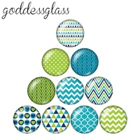 patterns lines dots plaid wave beauty 10pcs mixed 12mm18mm20mm25mm round photo glass cabochon demo flat back making findings