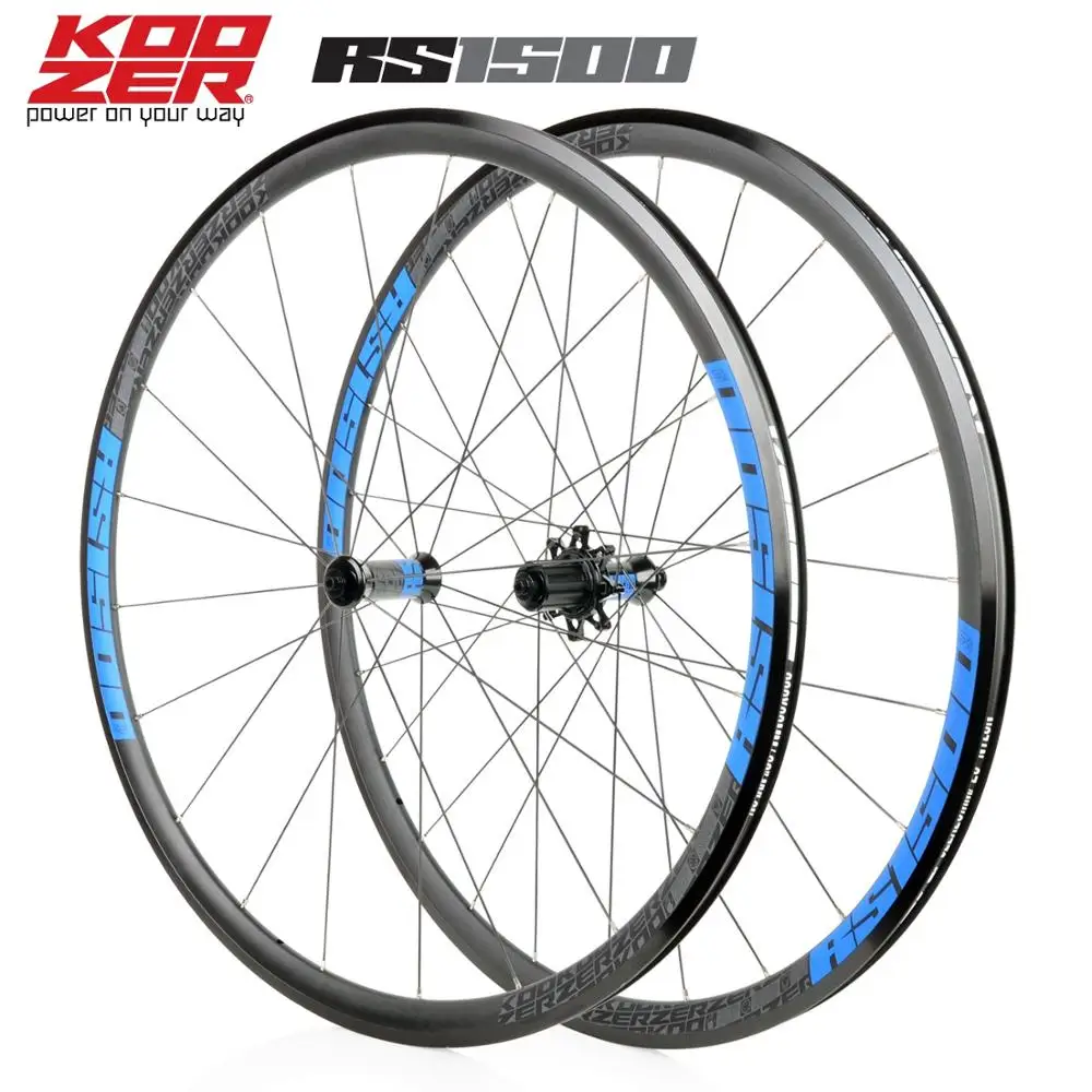 Велосипедное колесо KOOZER RS1500 700C высота 30 мм диаметр 622x17c алюминиевый сплав
