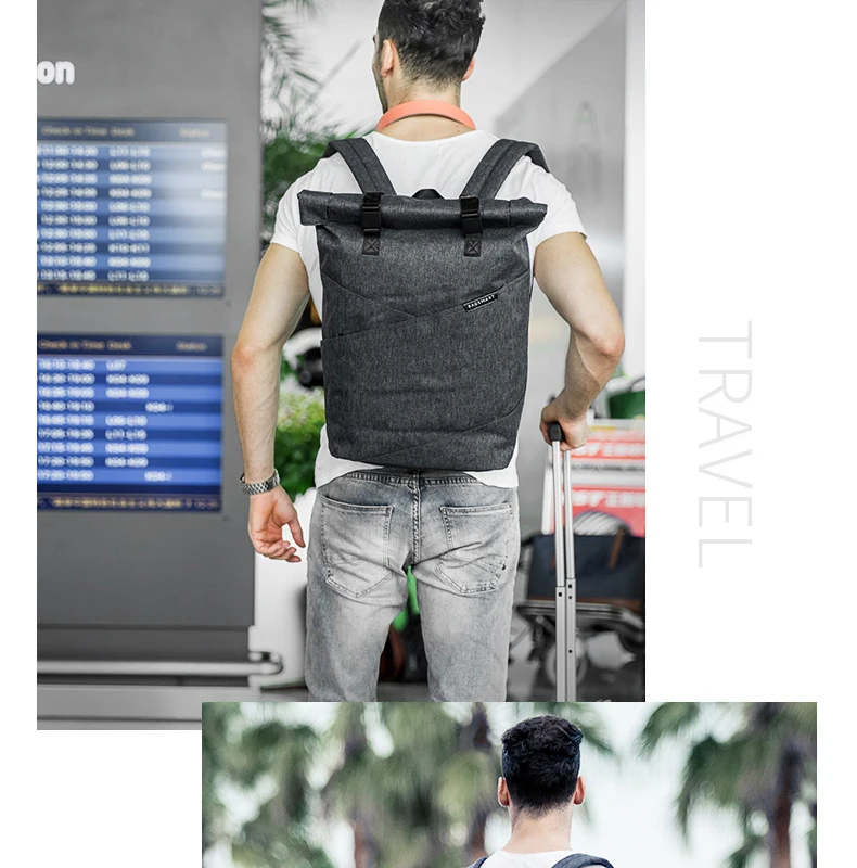 BAGSMART, новинка, мужской рюкзак для ноутбука, 15,6 дюймов, рюкзак, школьная сумка, для путешествий, водонепроницаемый рюкзак, женский, для ноутбука, сумка для компьютера