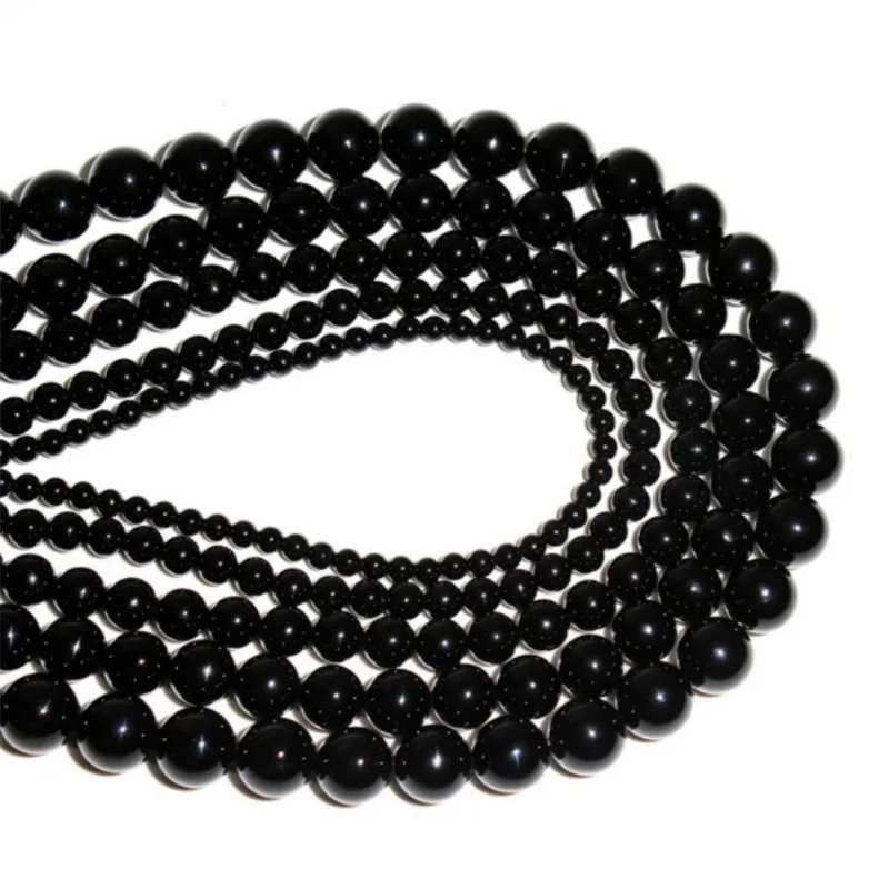 

Natural Beads Loose Black Onyx Bead for Jewelry Making