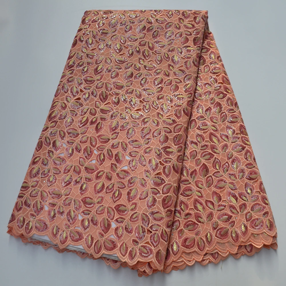 

Африканская кружевная ткань из органзы с блестками, швейцарская вуаль, гипюр, Высококачественная вышитая французская сетчатая ткань, Фотот...