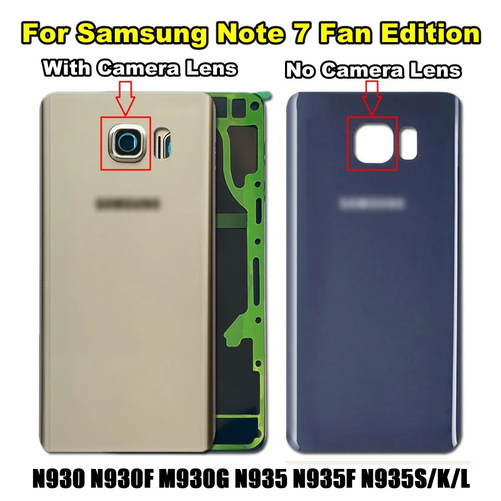 Оригинальный чехол для samsung Galaxy Note7 note 7 FE N930F N935 задняя крышка корпуса Задняя