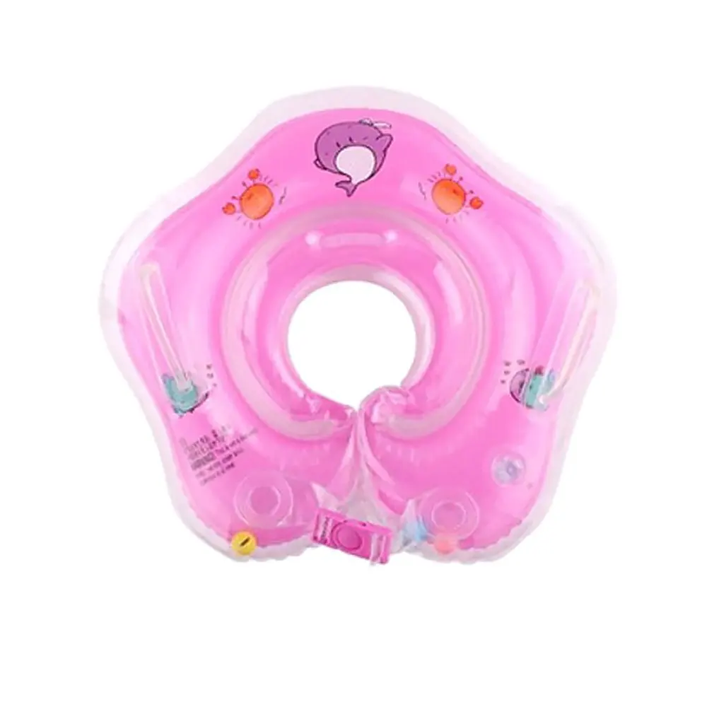 

0-2 Years Old Kid's Swimming Ring Swim Pool Accessories Neck Float Round Safety Pad For Newborns Ring Toy For Dropship