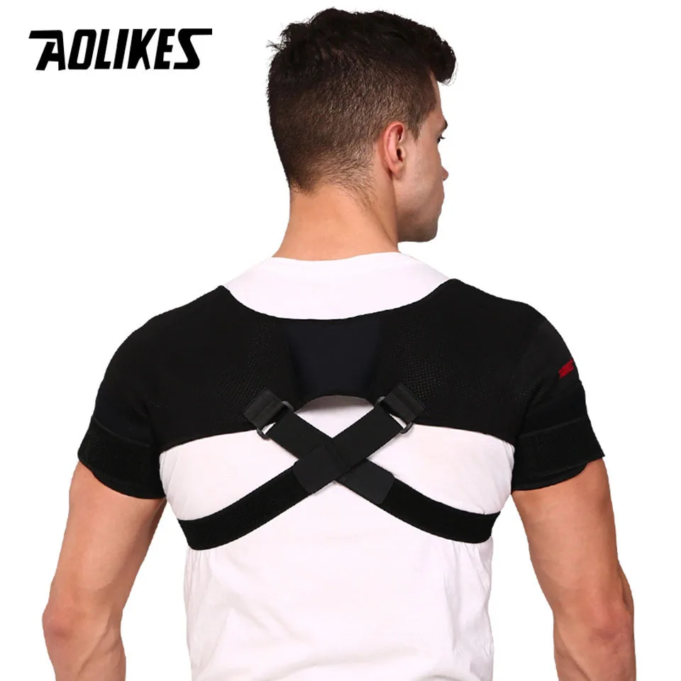 

Спортивный бандаж AOLIKES, поддерживающий бандаж для снятия боли в спине, двойной бандаж, компрессионный