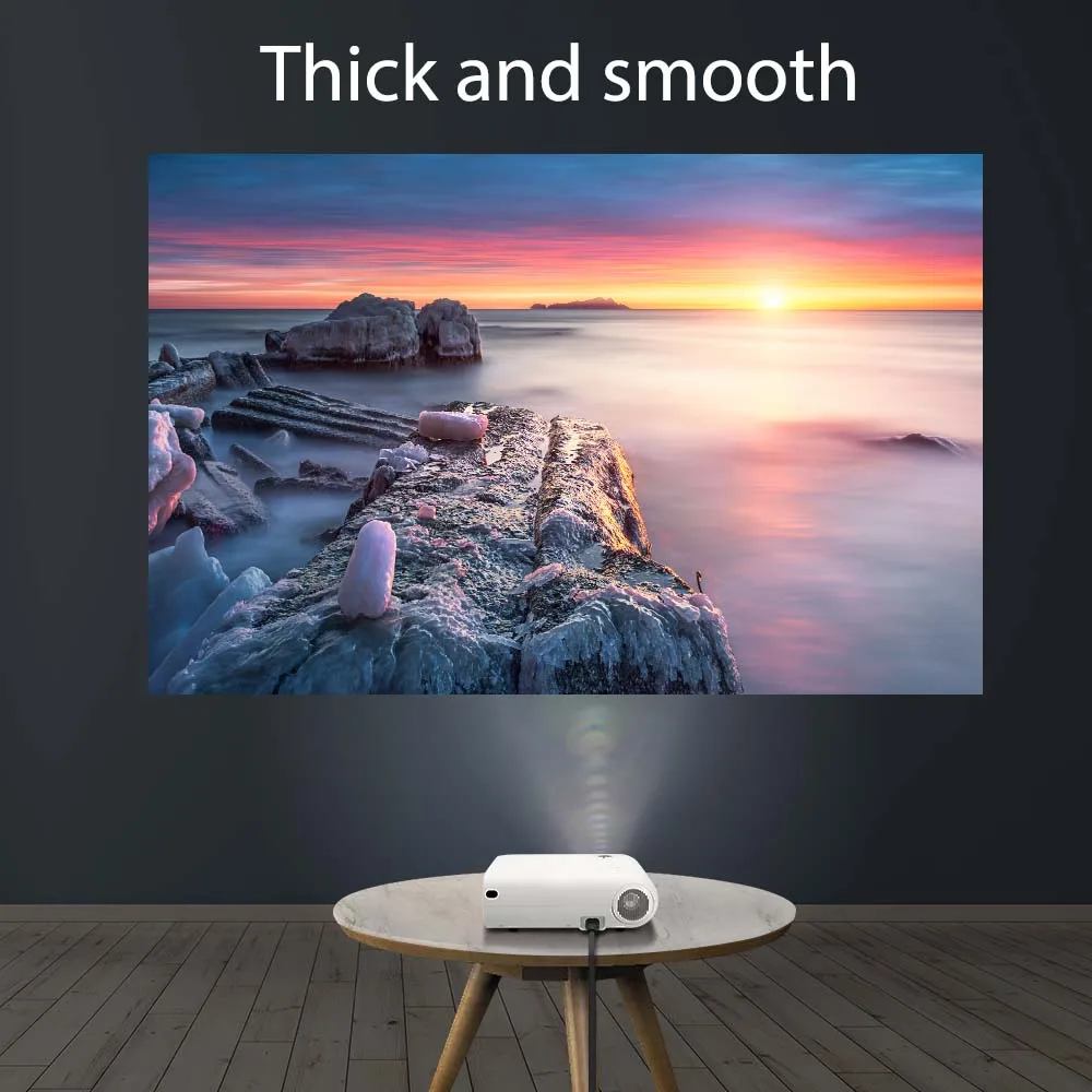 

1.8*1.2m Movie Foldable Display Cloth Window Movie Projector Screen Christmas Halloween Projection Light Curtain Film Screen