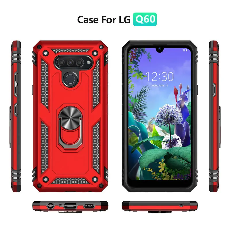 Металлическое кольцо Автомобильный держатель для Coque LG K50 чехол роскошный на