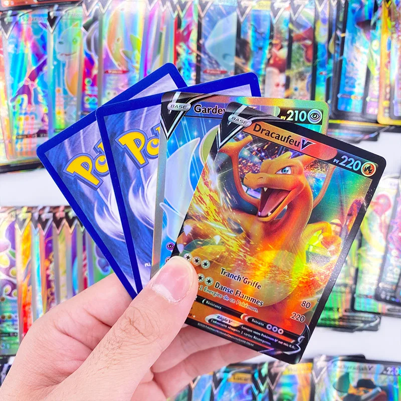 TOMY 50 300 шт французская версия Pokemon GX VMAX блестящие карты игра битва Carte торговая