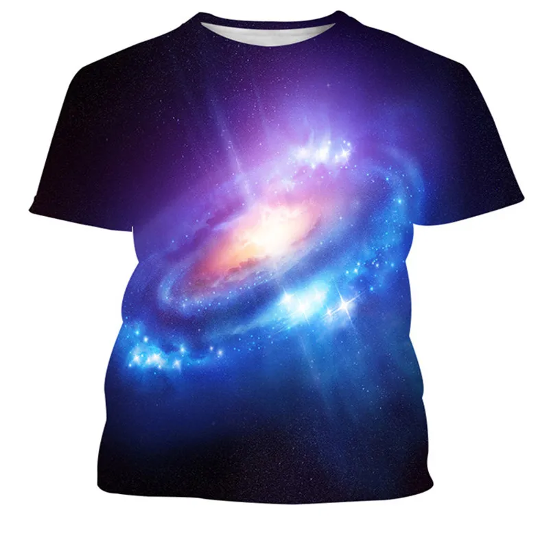 

2021 summer new men's cute cat print T-shirt fashion cartoon rick and morty science T-shirt 3D cartoon T-shirt