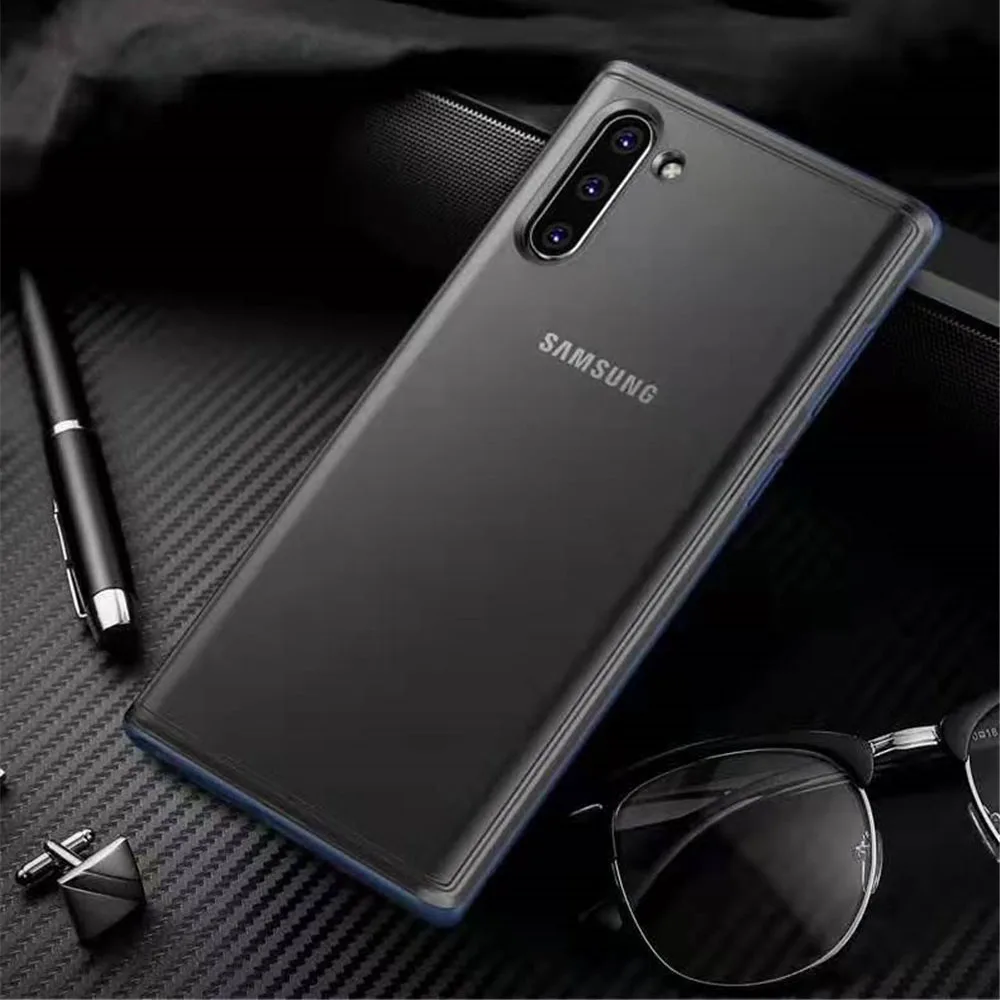 Чехол для телефона samsung Galaxy Note 10 чехол Pro Plus 5G Роскошный Матовый Мягкий