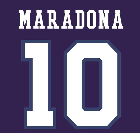 

Maradona Nameset Pay Tribute To The Memory of The Late Diego Maradona and All Sponsor Patch Badge