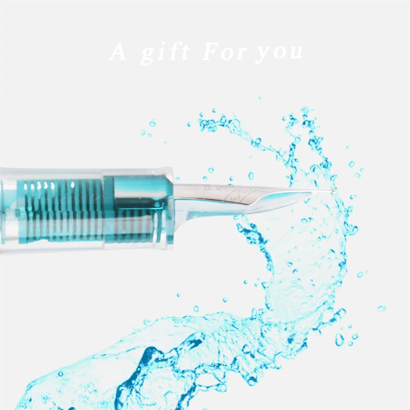 Демонстрационная перьевая ручка EF F изогнутое перо с коробкой прозрачная для