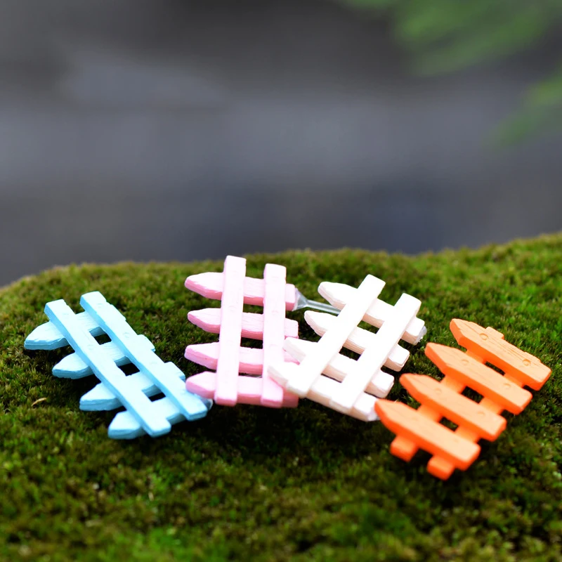 

4 Color Fence Flower Plant Potted Flower Micro Landscape Potted Decoration DIY Material Miniature Garden Wholesale