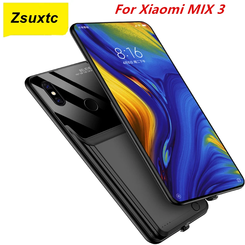 

For Xiaomi Mi MIX 3 Battery Case 10000 Mah Mi MIX 3 Battery Charger Case Phone Cover Power Bank For Xiaomi Mi MIX 3 Battery Case