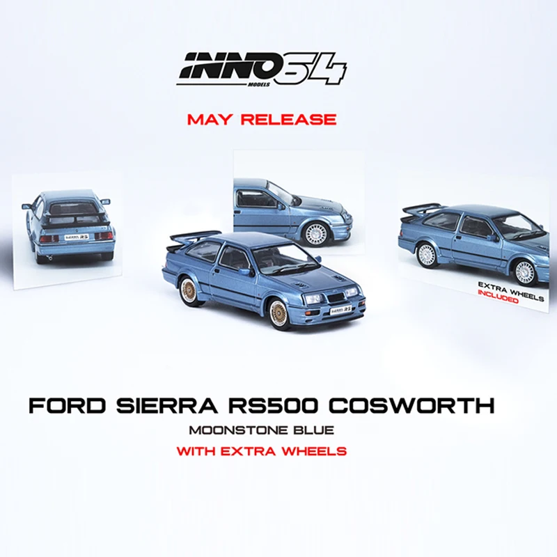 

Model Car 1:64 Pop Toys INNO FORD RS500 COSWORTH 1986 Alloy Vehicle Die-cast Collection- Diamont