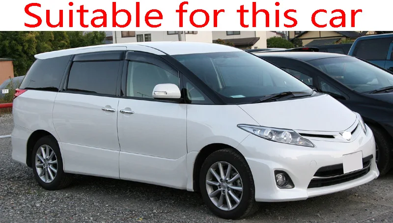 Для Toyota Estima Aeras Tarago XR50 2006- автомобильные аксессуары пластиковый внешний козырек вентиляционные Шторы окно Защита от солнца и дождя дефлектор