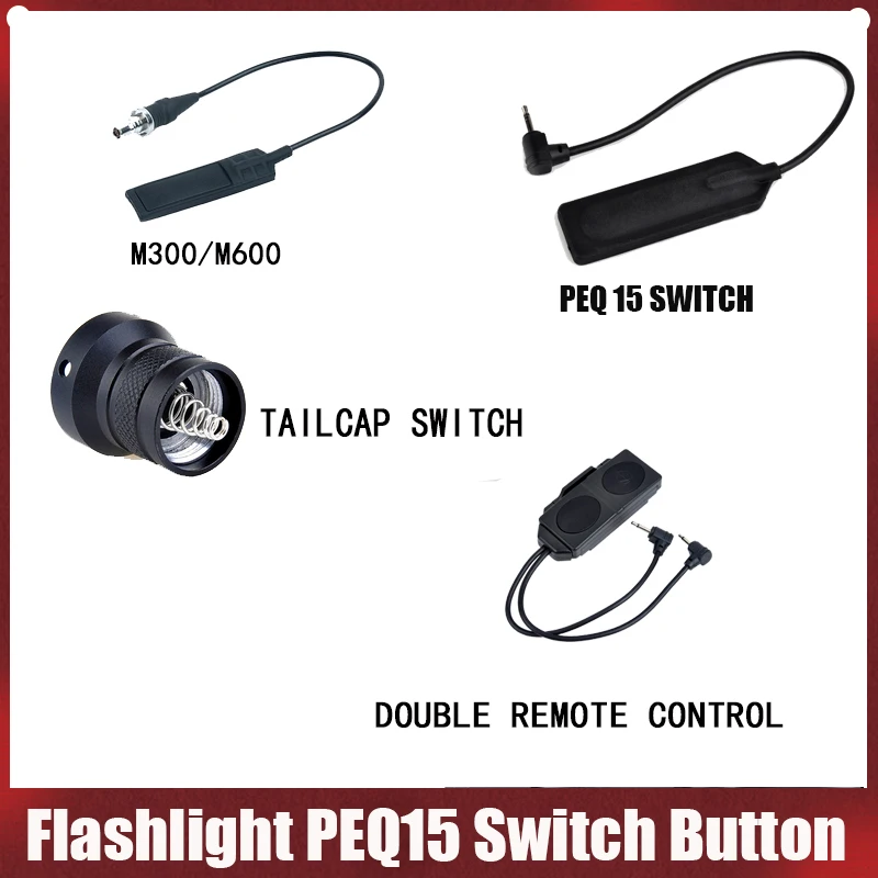 

Tactical Surefir Airsoft Remote Pressure Switch Flashlight Dual-A2 Switch Button For Scout Light PEQ 16A M300 M600 An/PEQ