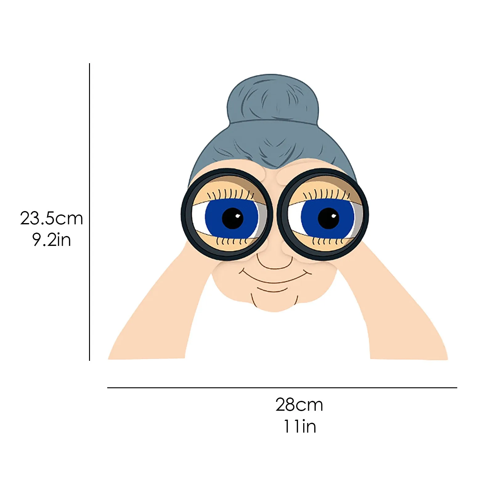 

Garden Decorative Stakes Fence Decoration Nosy Old Man And Lady Yard Art Funny Lifelike Outdoor Decor Father's Day Gift