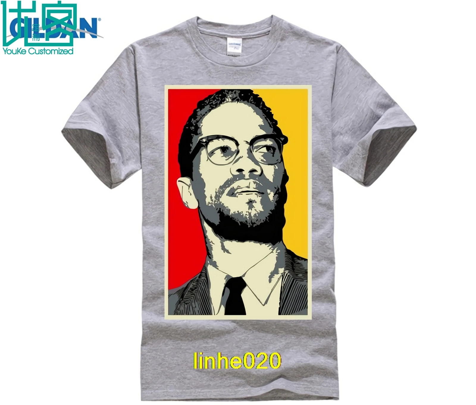 Летняя футболка с короткими рукавами надписью Remember the hero The theme Malcolm X Seek a