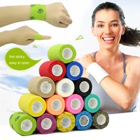 1pcs colorful elastic bandagesports wrap tapewrap tape 4 5m knee protector finger joint knee first aid kit pet tape waterproof