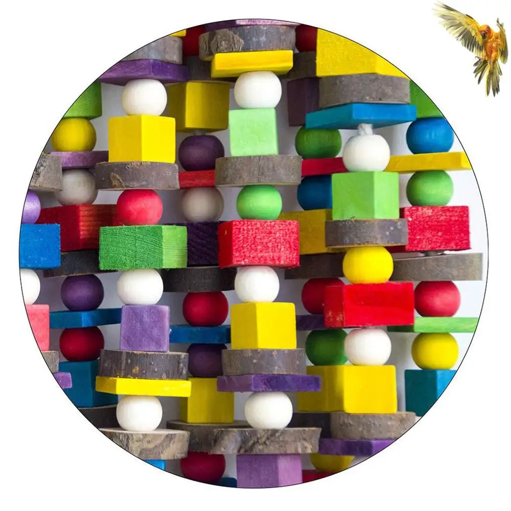 1 кг новая большая игрушка для жевания попугаев игрушки птиц разноцветные