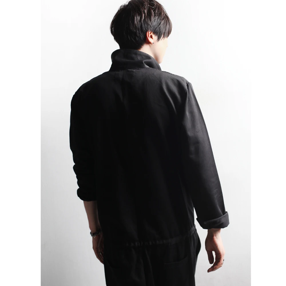 Spring and summer new Korean version of the tide men's personality boots pants jumpsuit brand casual large size fa | Мужская одежда