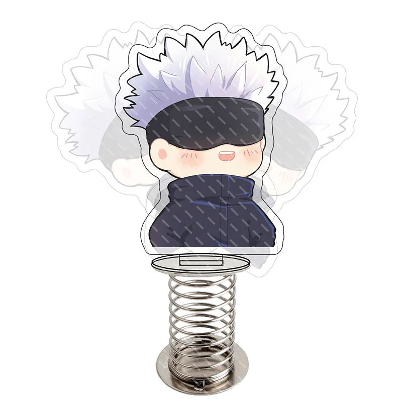 

New Jujutsu Kaisen Gojo Satoru Funny Standing Figure Anime Desk Display Stands Ornaments Shaking Shaking Acrylic Standing Plate