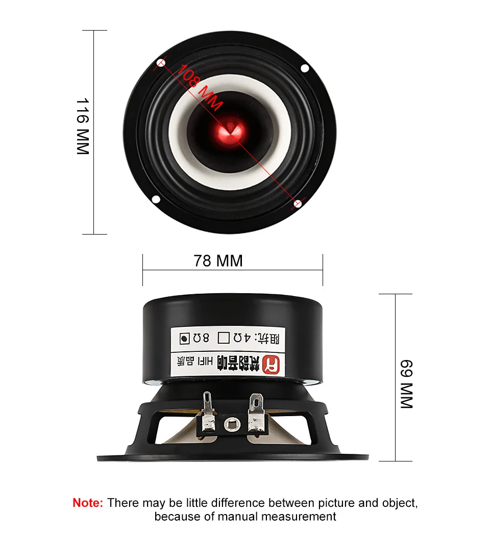 AIYIMA 4 дюйма Hifi Fever полный диапазон динамик колонка 8 Ом 25 вт DIY музыка усилитель звука динамик блок громкий динамик домашний кинотеатр