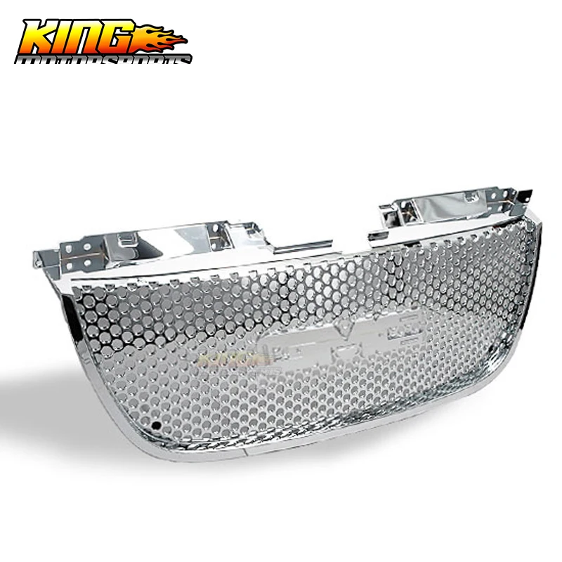Подходит для 2007 2012 07 13 GMC Yukon Denali Chrome ABS передний бампер решетка 2008 США Внутренняя