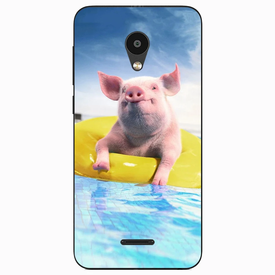 Чехол-накладка для Meizu C9 силиконовый с рисунком волка | Мобильные телефоны и