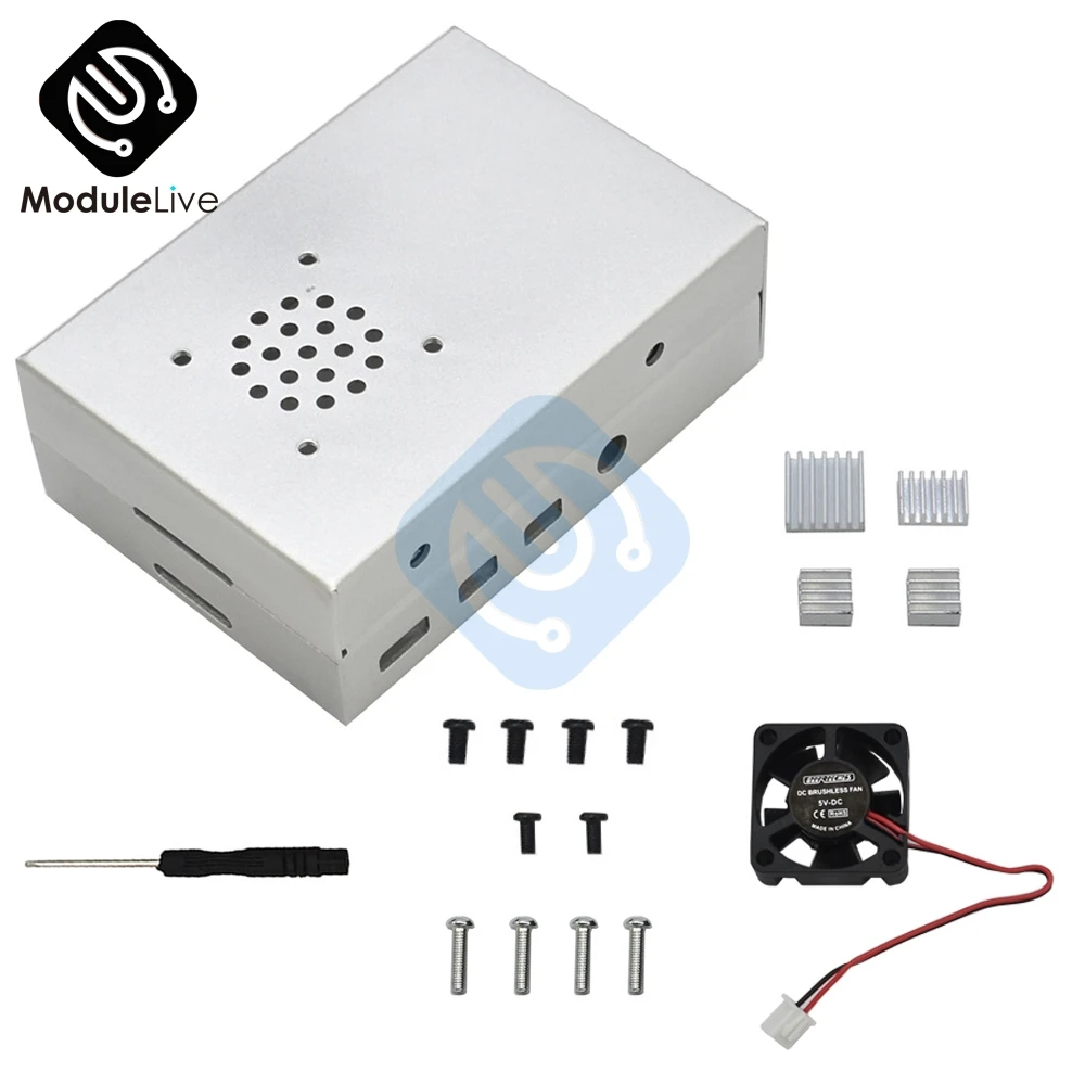 Защитный корпус чехол из алюминиевого сплава с охлаждающим вентилятором 4