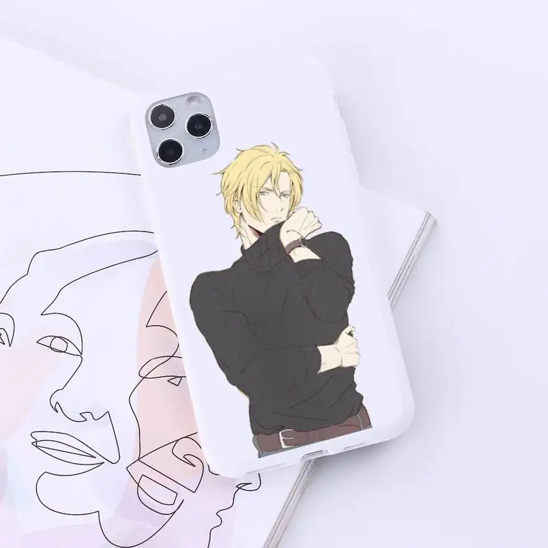 

Banana Fish japanese anime manga luxury protective Phone Case Candy Color for iPhone 6 7 8 11 12 s mini pro X XS XR MAX Plus